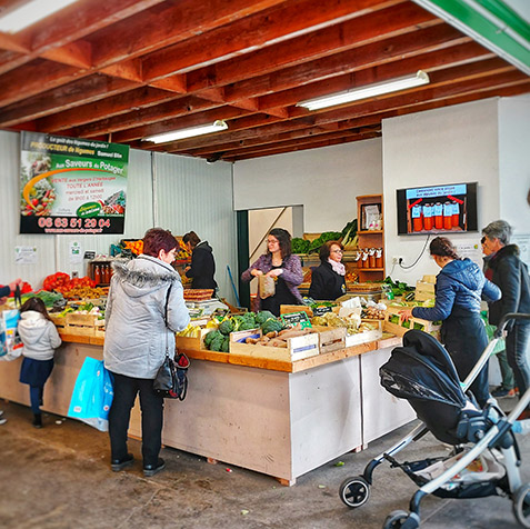 Marché de producteurs, aux Vergers d'Herbauges, Saint Aignan de Grand Lieu, 44860
