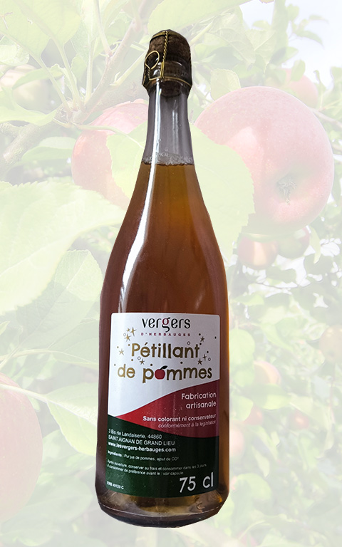 Pornic Vergers - Jus de pommes pétillant - Vergers d'herbauges 44860
