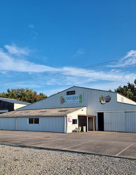 Vergers d'Herbauges Saint Aignan de Grand Lieu - Vente directe au bâtiment d'exploitation